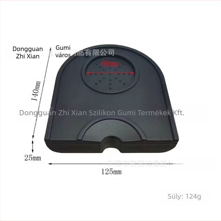 Szilikon kávényomó matrac — modern, minimalist stílus; alkalmas bárhoz, kávézóhoz és étteremhez; csúszásmentes felület; testreszabható logó.