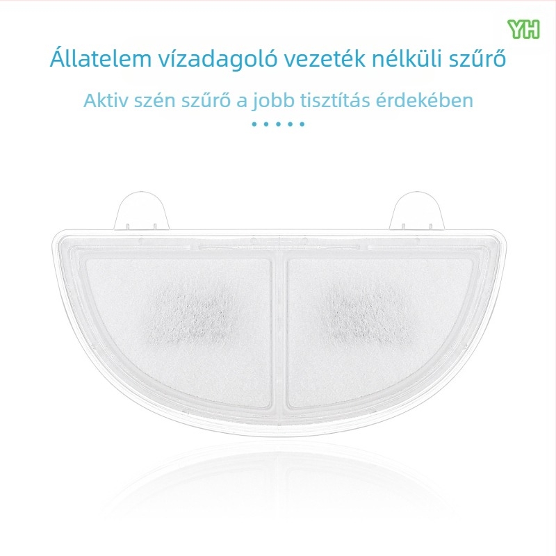 Vezeték nélküli macska vízadagolóhoz szűrőelem, több szűrő a víz tisztításáért; anyag: nem szövött textil