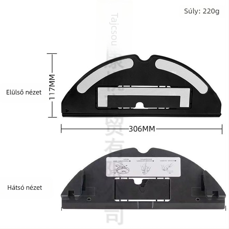 Robotporszívó felmosó kendő tartó kiegészítők G10/G10S/T7S/T7Splus/S7/G10pro modellekhez; otthoni használatra 150 m²-nél nagyobb területekre