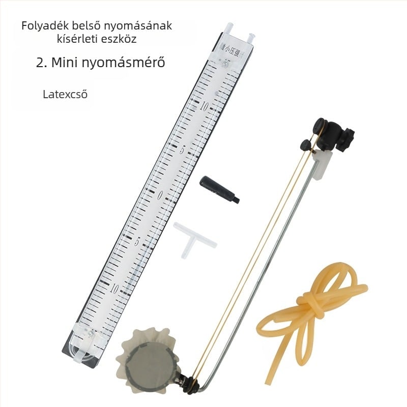 Oktatási segédeszközök: Folyadék belső nyomás kísérleti készlet, átlátszó tartály, középiskolai fizika, beltéri használatra, anyaga: fém-műanyag