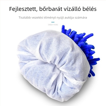 Autómosó kesztyű plüss chenille és korall fleece, vízálló, 120 g