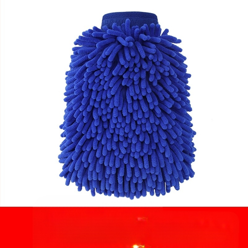 Autómosó kesztyű plüss chenille és korall fleece, vízálló, 120 g