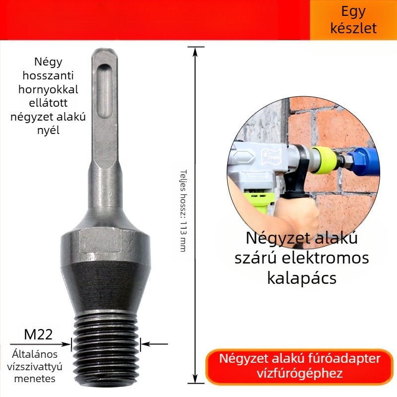 Fu Xin rhinestone átalakító rúd négyszögletes nyeletű, 100 mm hosszú, integrált csatlakozó elektromos kalapácshoz