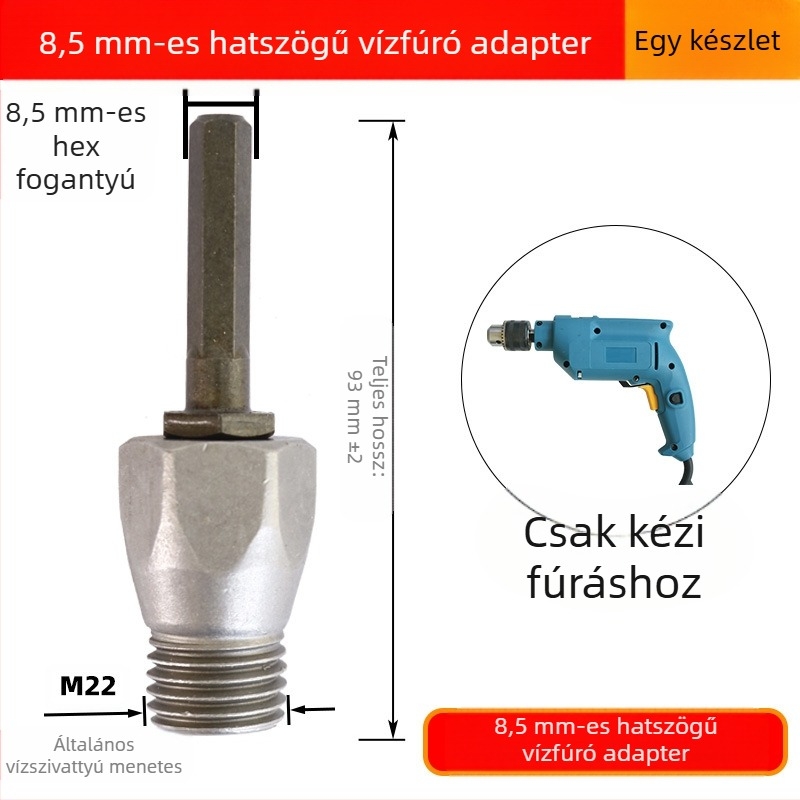 Fu Xin rhinestone átalakító rúd négyszögletes nyeletű, 100 mm hosszú, integrált csatlakozó elektromos kalapácshoz