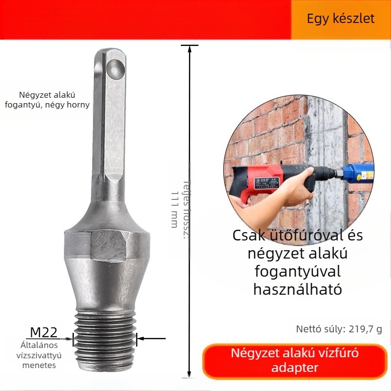 Fu Xin rhinestone átalakító rúd négyszögletes nyeletű, 100 mm hosszú, integrált csatlakozó elektromos kalapácshoz