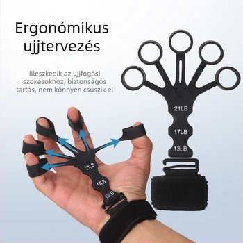 Szilikon ujjak edző a fogás erőért – edzőeszköz felnőtteknek