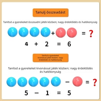 Youcai műanyag számoló golyók általános iskolai matematikához – tanítási segédeszközök valószínűségi feladatokhoz