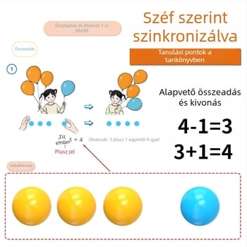 Youcai műanyag számoló golyók általános iskolai matematikához – tanítási segédeszközök valószínűségi feladatokhoz