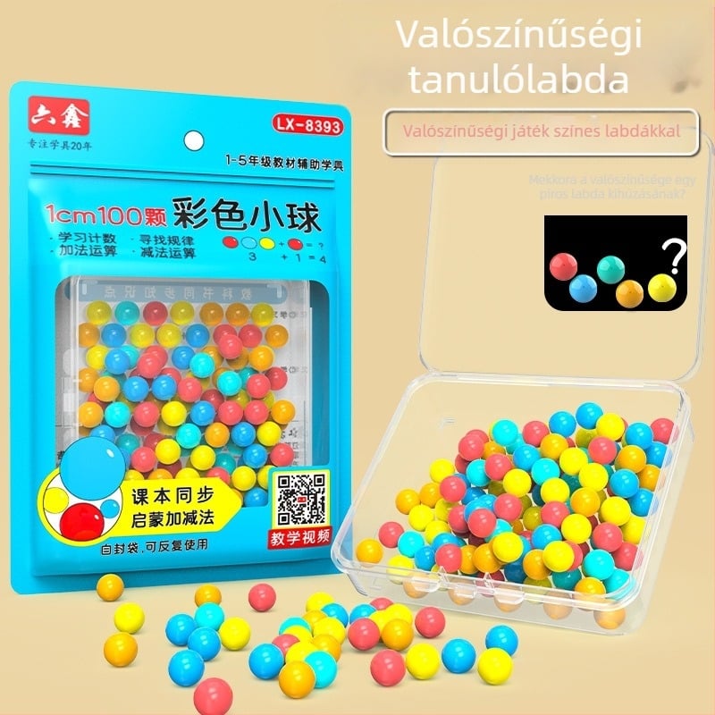 Youcai műanyag számoló golyók általános iskolai matematikához – tanítási segédeszközök valószínűségi feladatokhoz