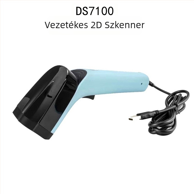 Asztali USB vonalkódolvasó 640×480 felbontással, 300 beolvasás/s sebesség, tömeg 0,4 kg, 1 év garancia