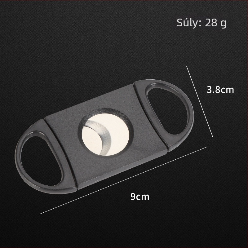 Fan Sheng rozsdamentes acél szivarvágó elektroplakolt felülettel, kettős élű pengék, testreszabható