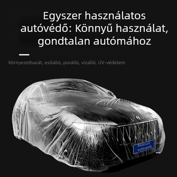 Bymaocar egyszer használatos átlátszó autóvédő, PE anyag, univerzális autókhoz, súly 0,2 kg, testreszabás elérhető