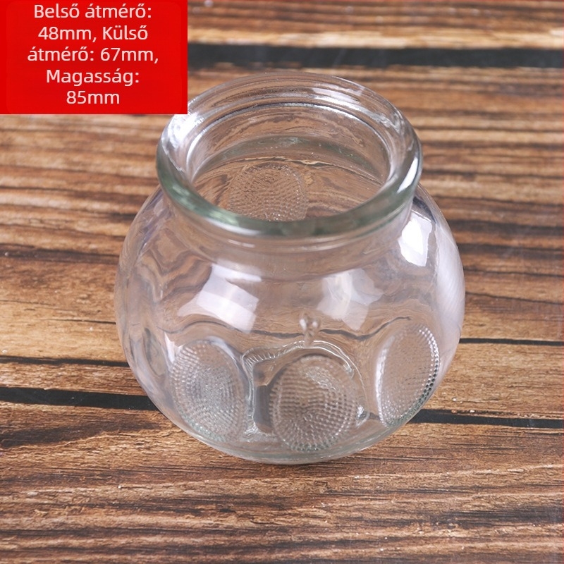 Üveg kuping készlet otthoni egészségügyi masszázshoz, 6 pohárral