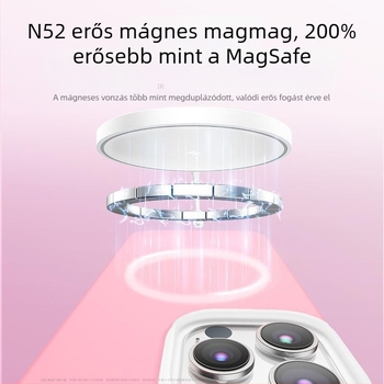 iPhone 14 Pro / Pro Max tok — folyékony szilikon, mágneses dizájn, ütésálló védelem, hordozható luxus