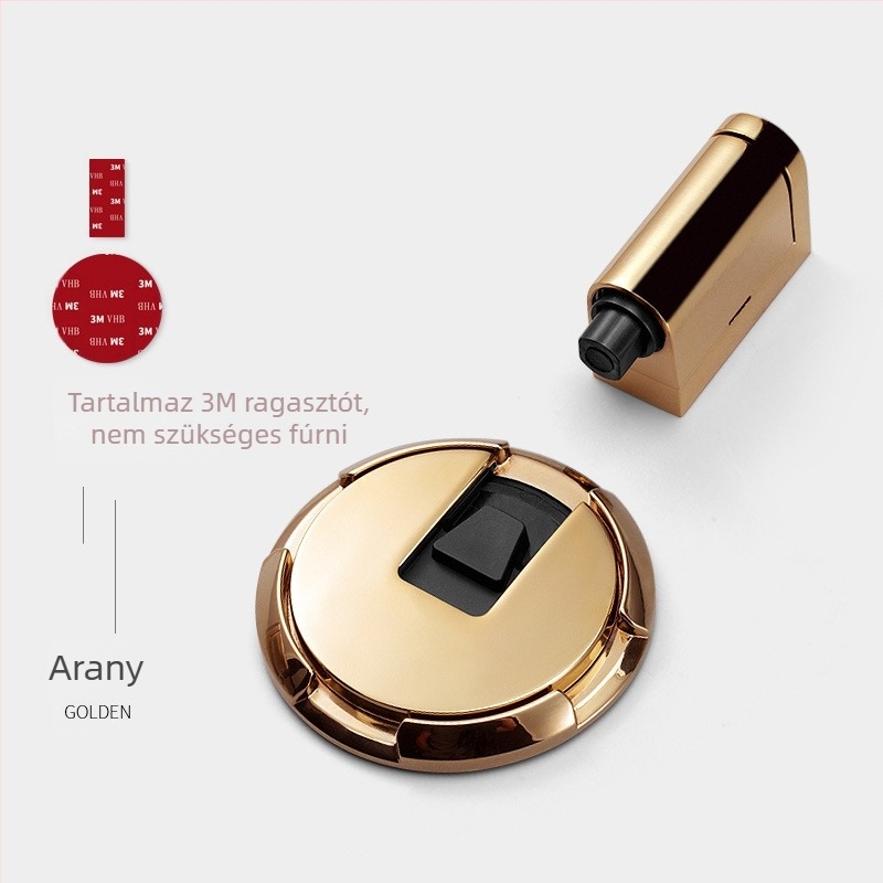 Padlóra szerelhető ajtó‑szívó, automatikus zárás, modell 87006, cinkötvözet, elektroplattolt felület, padlóra szerelés, kézi működtetés