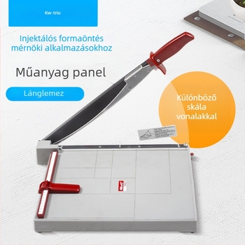 Súlyos kivitelű papírvágó guillotine, modell 13036, maximális vágási méret: A3, anyag: fém, használat: vágás, márka Can be excellent