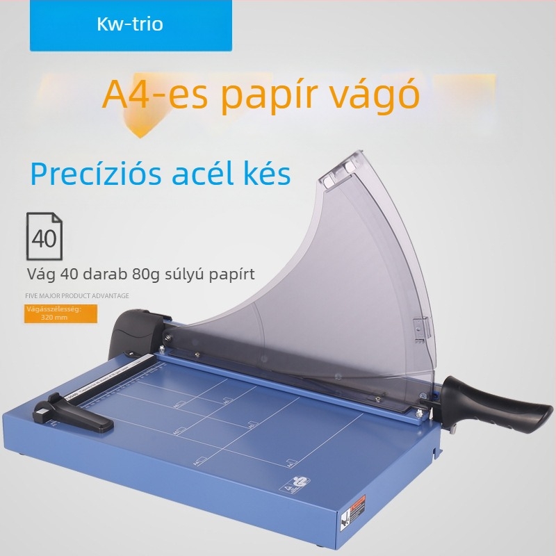 Súlyos kivitelű papírvágó guillotine, modell 13036, maximális vágási méret: A3, anyag: fém, használat: vágás, márka Can be excellent