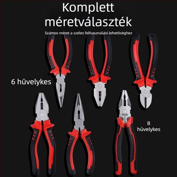 Zárófogó huzalokhoz, többfunkciós fogó, ipari színvonalú keménység, zárófej hossza 40, vágási átmérő 30