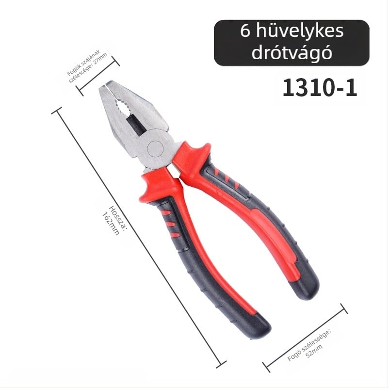 Zárófogó huzalokhoz, többfunkciós fogó, ipari színvonalú keménység, zárófej hossza 40, vágási átmérő 30