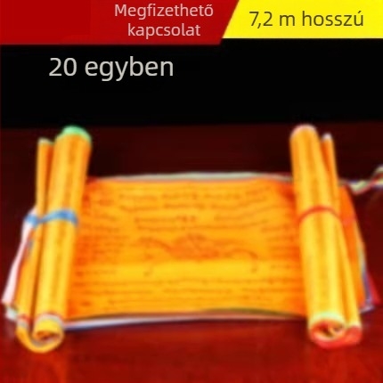 Wind horse flag, selyem, öntés, 200 g, vallási kellékek