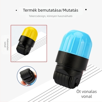 öt- és hatvonalas kotta-roller – fotoszenzitív roller a kottaíráshoz, ABS doboz, kezdőknek zongorához és hegedűhöz
