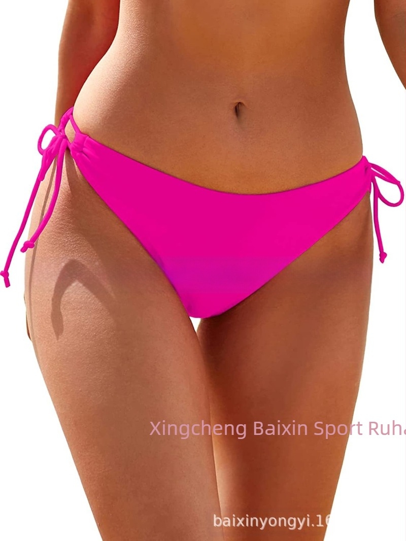 Női bikini alsó oldalán húzózsinórokkal - 80% nylon anyag, nylon bélés, úszáshoz