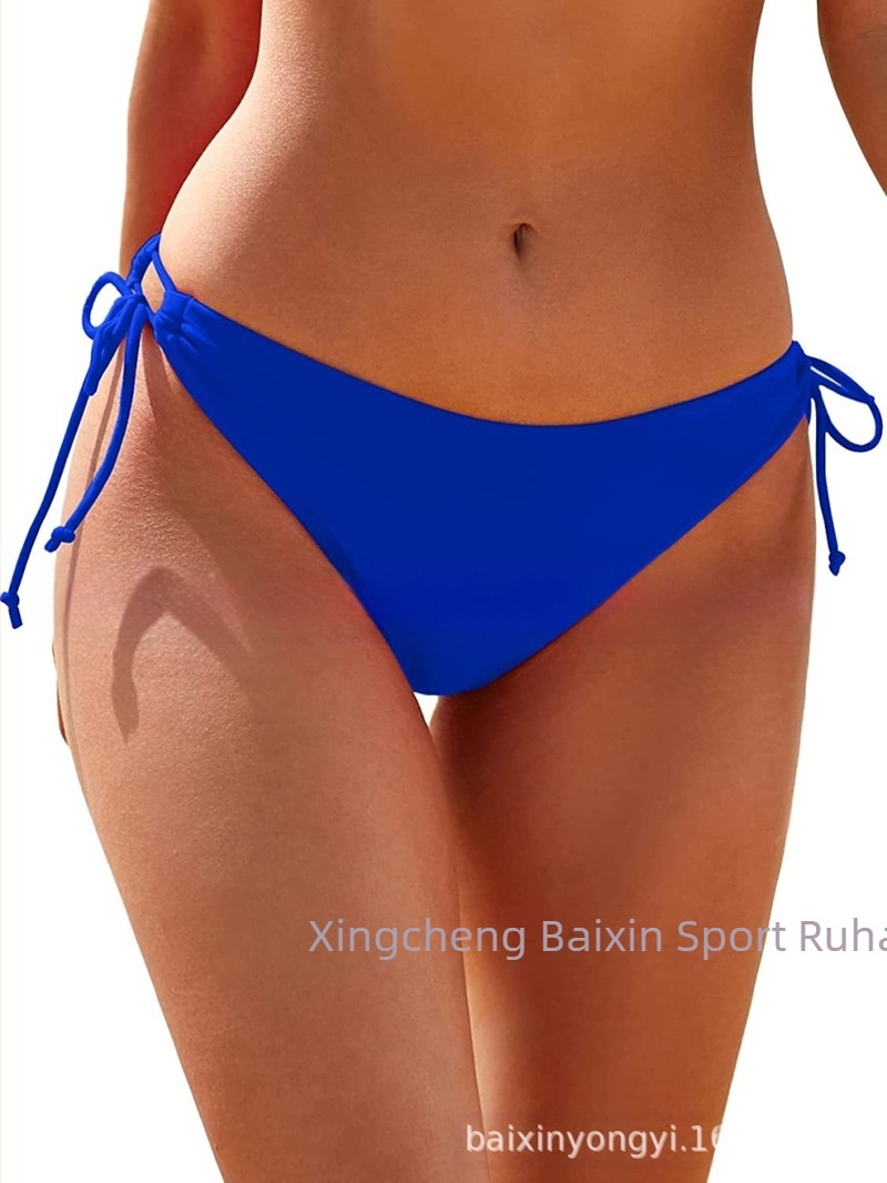 Női bikini alsó oldalán húzózsinórokkal - 80% nylon anyag, nylon bélés, úszáshoz