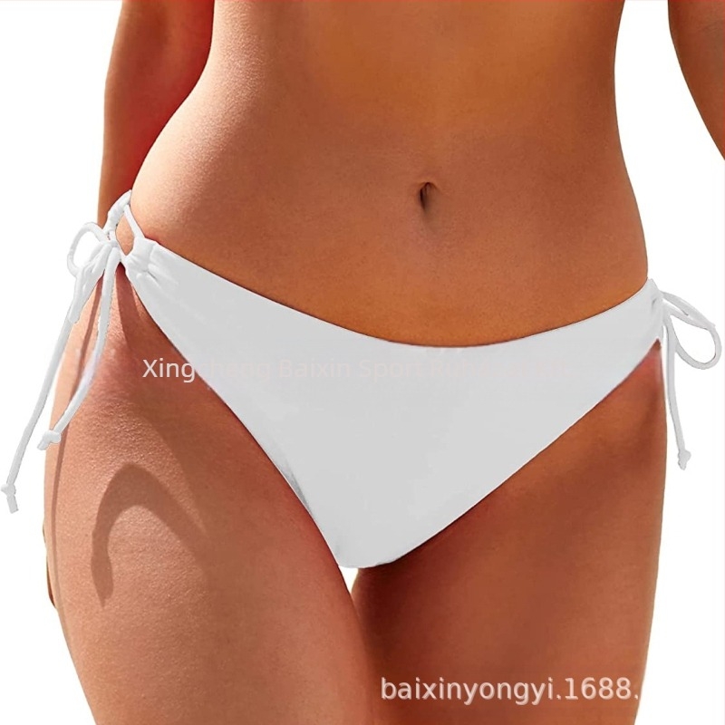 Női bikini alsó oldalán húzózsinórokkal - 80% nylon anyag, nylon bélés, úszáshoz