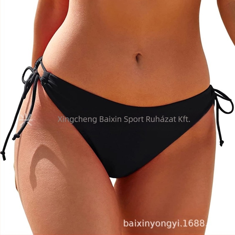 Női bikini alsó oldalán húzózsinórokkal - 80% nylon anyag, nylon bélés, úszáshoz