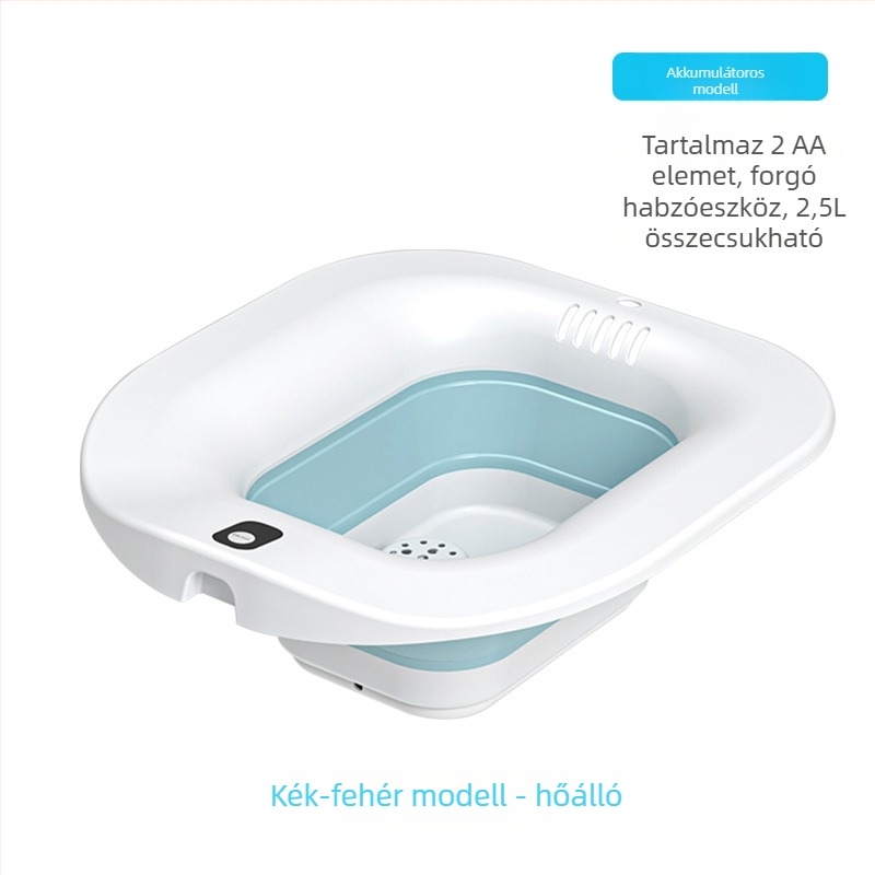Összecsukható elektromos bidé lábmasszázsos kádakkal, hemorrhoidokra, nőgyógyászati használatra, posztnatal irrigáció