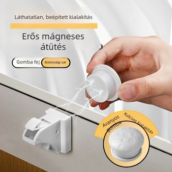 Fiókzár – modell z-drawer lock, ABS anyag, fiókokhoz, modern és egyszerű stílus, Levy Poetry