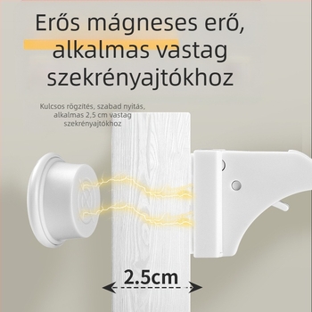 Fiókzár – modell z-drawer lock, ABS anyag, fiókokhoz, modern és egyszerű stílus, Levy Poetry