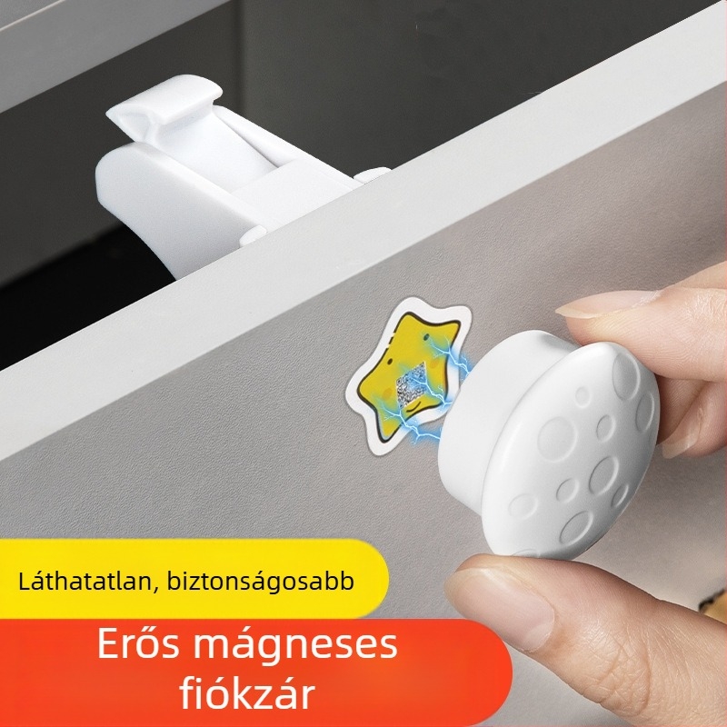 Fiókzár – modell z-drawer lock, ABS anyag, fiókokhoz, modern és egyszerű stílus, Levy Poetry
