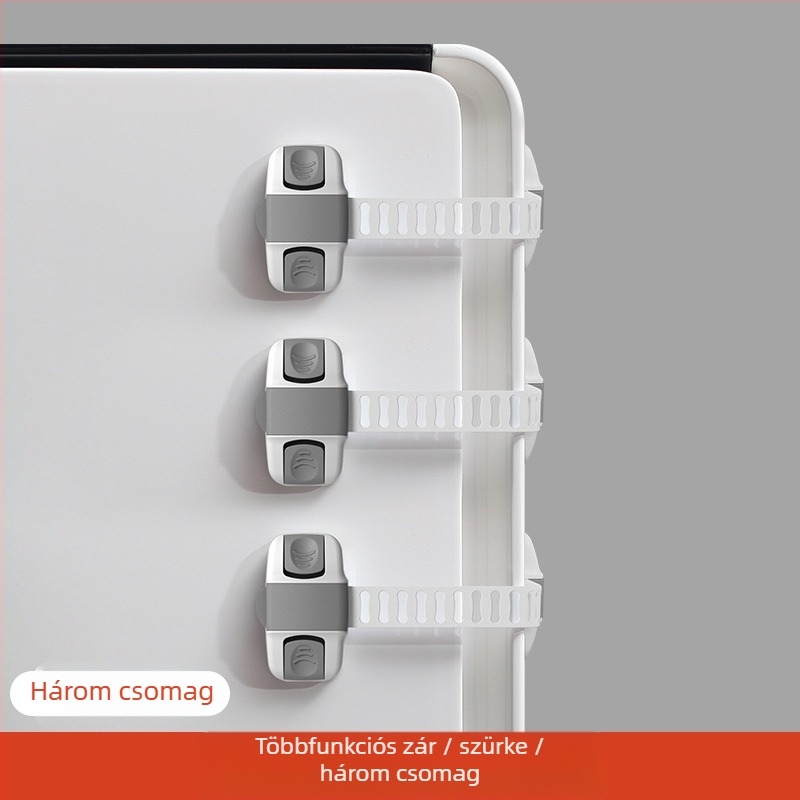 Yumman's sincerity gyermekbiztonsági zár – szekrényekhez, ajtókhoz, fiókokhoz és hűtőhöz, szorítás elleni védelem