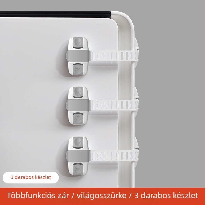 Yumman's sincerity gyermekbiztonsági zár – szekrényekhez, ajtókhoz, fiókokhoz és hűtőhöz, szorítás elleni védelem