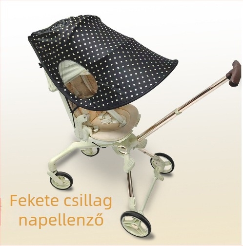 GODMY Univerzális árnyékoló babakocsikhoz – Lycra pamut, kiegészítő