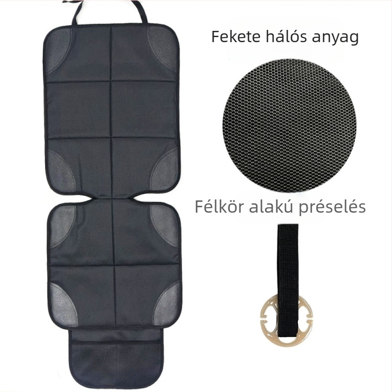 Személyautó-ülésvédő párna csúszásmentes felülettel és kopásálló kialakítással, minden évszakokra; anyagok: Oxford anyag, pearl cotton, bőr anti-slip háló; logóval testreszabható; márka JF