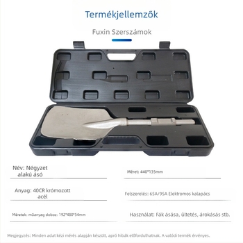 65A Elektromos ásókalapács szélesebb lapátfejjel és megvastagodott pengével — hatszögletű markolat, Fu Xin