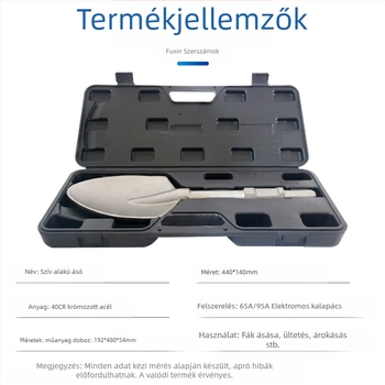 65A Elektromos ásókalapács szélesebb lapátfejjel és megvastagodott pengével — hatszögletű markolat, Fu Xin