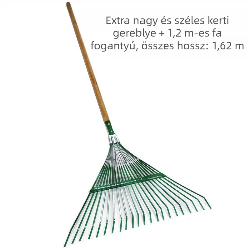 Kinyitható acélsodronyos lombseprő kerthez és otthoni használatra