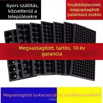 Zöldségnevelő tálca: zeller, koriander, rizs – különböző méretek, vastag falú, sík kerti tálca