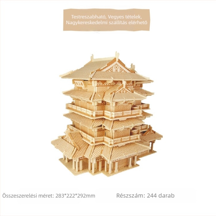 Fa 3D puzzle 7–14 éves gyermekeknek.