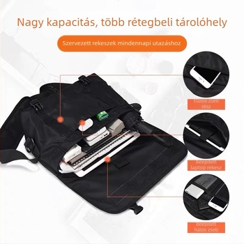 Férfi Crossbody táska - Utcai stílus, Oxford anyaga, lélegző és vízálló, happypeople