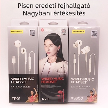 Pisen XS100 Type-C vezetékes in-ear fejhallgató mikrofonnal