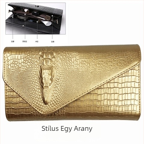 PU női clutch fedéllel, dupla vállpánttal, vízszintes négyzet alakú kivitel, belső zsebek telefonhoz, ID-hez és cipzáras zsebhez.