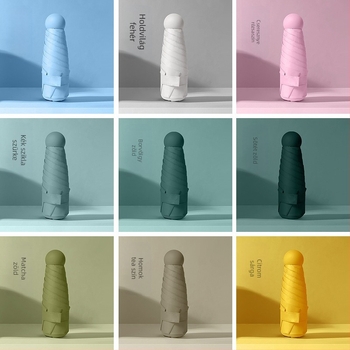 Öt részes összecsukható esernyő UPF50+ UV védelem, 6 bordával, acél tengellyel, kézi nyitás