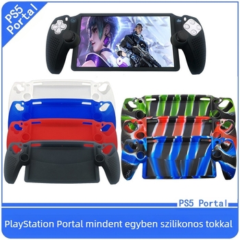 PS5 Portal szilikontok kézi konzolhoz integrált porvédőfedél