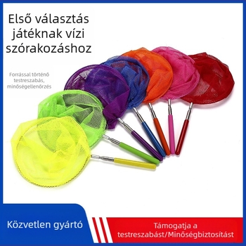 Gyerekeknek szóló teleszkópos horgász háló — nylon anyag; horgászat és rovarfogás; 4–6 éveseknek