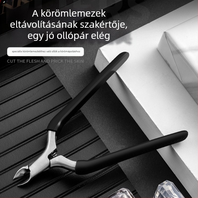 Halott bőrre szánt olló és csipesz, 4Cr13 rozsdamentes acél, Yangjiang eredet, nettó tömeg 53 g, csomagolás 500 db
