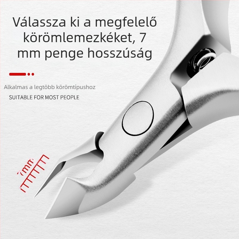 Halott bőrre szánt olló és csipesz, 4Cr13 rozsdamentes acél, Yangjiang eredet, nettó tömeg 53 g, csomagolás 500 db